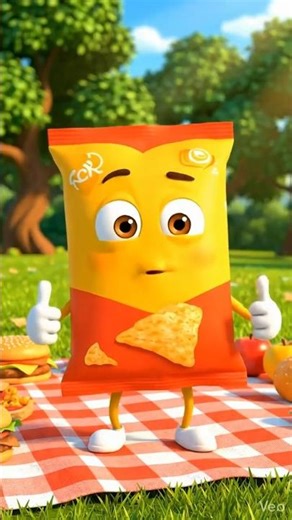 *"খাবারের প্যাকেটের যুদ্ধ! 🍟🍕 #cartoon #shorts