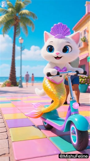 Cat's Secret Mermaid Plan! Watch Her Happiness in Her New Costume! 😻🧜‍♀️