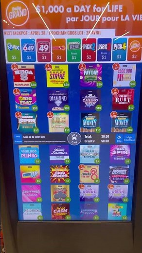 New! ☺️OLG tickets machine - scan your ID - purchase your ticket with debit card or credit card