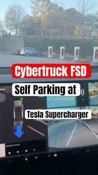 First Time Using Cybertruck FSD at a Supercharger—Surprising Results!