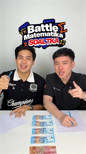 Bimbel Matematika Online/Offline by Jerome Polin on Instagram: "Makin seru aja liat Battle Soal TKA @jeromepolin dan @billykur 🤣 Berasa harmonic sound deh karena jawabnya kompak banget, barengan terus WKKWKW Nah kalo kalian pengen sejago mereka, yuk ikut Program NgebuTKA by Mantappu Academy‼️ Kita bakal DRILLING SOAL tiap hari + bahas Tips & Trik jawab soal dengan cepat biar makin MANTAP hadapi TKA 🔥 Buruan daftar sekarang di tr.ee/ngebutka #mantappuacademy #jadipintarjadimantappu #TKA #PTN #S