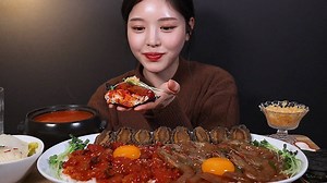 26K views · 2.9K reactions | Soy shrimp abalone mukbang #ASMR #Mukbang | Yummy Boki | Facebook