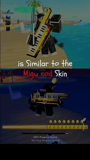 How to get New Skins for migu rod and Lemonade serenade #roblox #fisch #robloxshorts