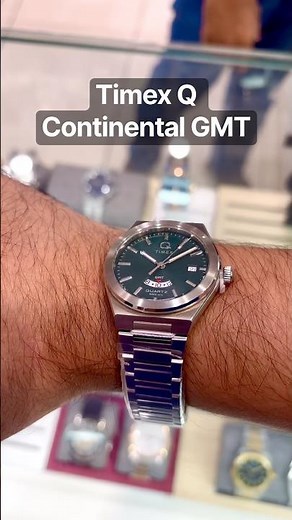 Timex Q Continental GMT Green Dial TW2Y24800UJ