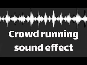 Crowd running sound effect (no copyright)