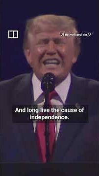 Trump delivers US 250th birthday speech after weather delay