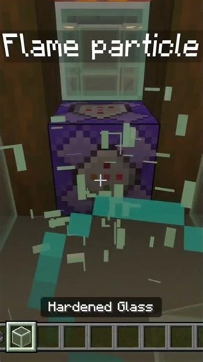 How to get flame particles in minecraft. #shorts #minecraft #tutorial #fyp