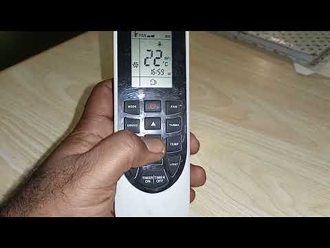 Gree Air Conditioner Remote Control Setting | How To Use Timer Setting | Gree Ac Remote Function