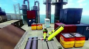 One of the Squid Lab interns captured some video footage of a Splat Roller being used in battle! | Splatoon