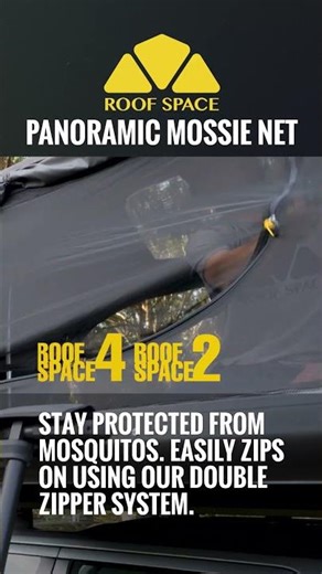 🌿 Panoramic Mossie Net — Roof Space Rooftop Tents 🏕️