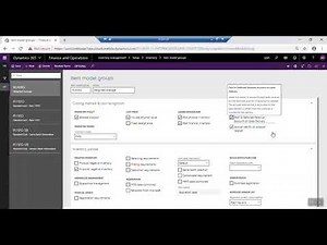 Item Model Group in D365