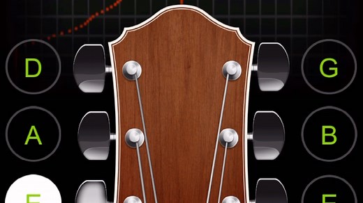 吉他调音教学 手机调音器guitartuna