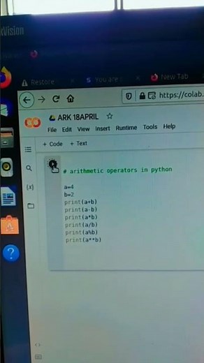 Arithmetic operators in python