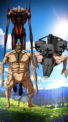 Chance Of AOT Titans Win Against Eren Founding Titan & Grisha Yeager Attack Titan #anime #shorts