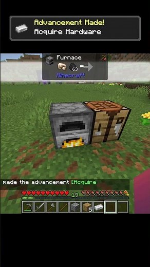Minecraft advancement 2 | Iron Pickaxe & Armor UNLOCKED