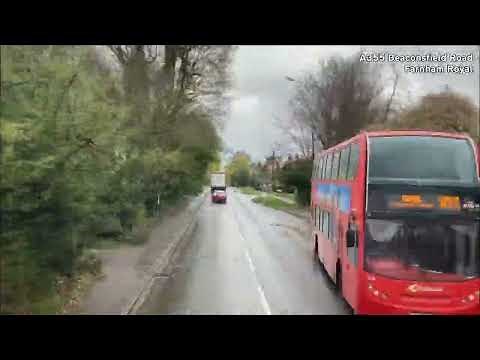 Route Visual | Beeline Route X74: Slough to High Wycombe | 34384 (SO68HGF)
