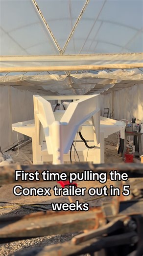 First Time Pulling the Conex Trailer After 5 Weeks