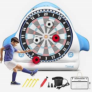 Inflatable Game Outdoor Giant Dartboard for Soccer Large Carnival Games Giant Outdoor Game-Fun Sports Games for Kids Adults, Backyard, Garden, Party, Summer Outdoor Play