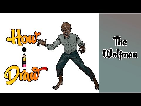 How I Draw Wolfman from Universal Monsters for Halloween