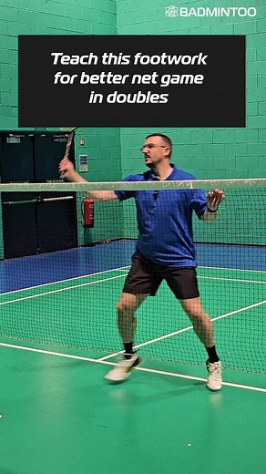 Improve net game in doubles for your players using this footwork and rhythm ✅️🏸 . . . #badminton #badmintoncoach #coaching | Badmintoo.com