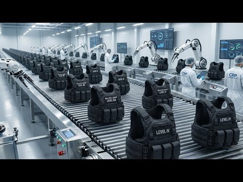 How Bulletproof Jackets Are Made | Inside a Ballistic Armor Factory (Full Process)