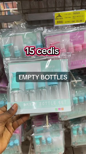 Empty bottles set — plastic bottles 100ml 250ml 500ml