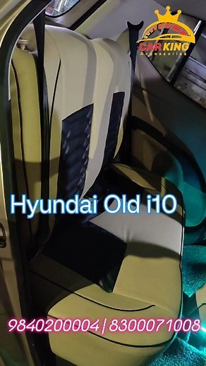 Hyundai Old i10 Car Accessories @carkingaccessories Chennai • Nappa Seat Cover • Steering Cover Stitching • Headlight LED Bulb Speedio 90w • Roof LED BLAUPUNKT • Parking LED BLAUPUNKT • Ambien Light Floor LED • Noodles Mat Car Floor Mat • Windshield Sun Film Garware Side Window Glass Sun Film as per RTO SRC70% • Neck Pillow Lumbar Support Memory Foam & Many More Car Accessories 📞 9840200004/8300071008 #caraccessorieschennai #car #hyundai #i10 #hyundaii10 #nappaseatcover #blaupunktled #carledbul
