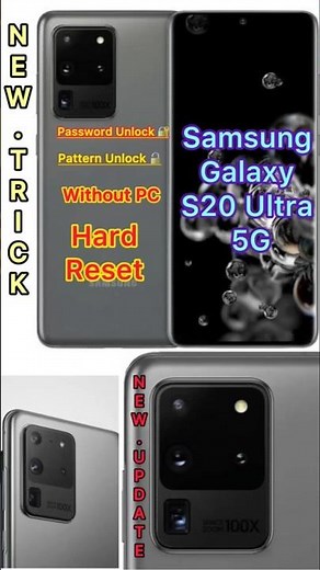 Samsung Galaxy s20 ultra 5G How to unlock pattern and password and hard reset without PC New update
