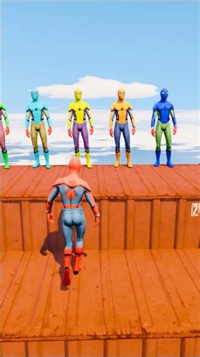 GTA 5 Epic Water Ragdolls Spiderman Jump/Fails Ep 1652 #shorts