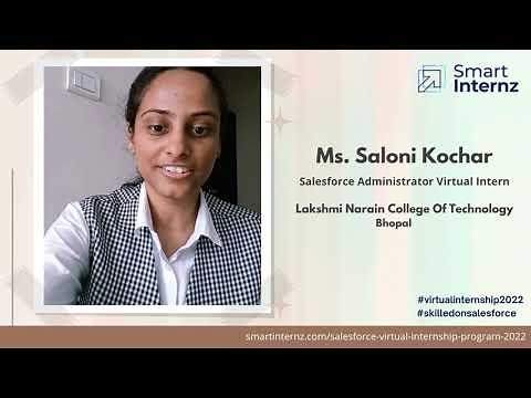 Testimonial Video for Salesforce Supported Virtual Internship Program 2022