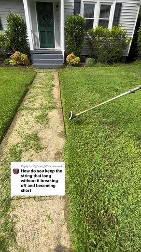 2.4M views · 33K reactions | How to AVOID string breakage when string trimming Follow me more / #reel #reel #fyp #usa #foryou #lawn #lawncare #lawntok #lawnmower #lawntiktok #garden #gardening #overgrown #overgrownyard #cleaning #cleantok #clean #asmr #asmrvideo #asmrsounds #transformation #transform #satisfyingvideo #grass #satisfying #satisfy #beforeandafter #landscapes #landscape #landscaper #stihl #before #after #edge #edges | Our Old Houses & Barns | Facebook