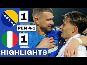 🔵Bosnia and Herzegovina vs Italy 1-1 (PEN 4-1) Extended HIGHLIGHTS | World Cup Qualifiers