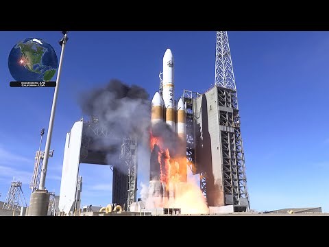 [4K] Delta IV Heavy launch fireball + 4K highlight clips, NROL-71 (1/19/2019)