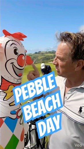 Pebble Beach GOLF Day! 1 2 3 approach EASY! Don’t Clown around #golf #video #golftips #pga #shorts