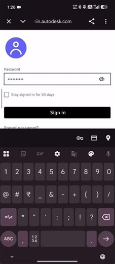 AutoCAD Mobile (Autodesk) me Sign In aur Sign Out kaise kare 🤔#autocad #autocadmobile #autodesk