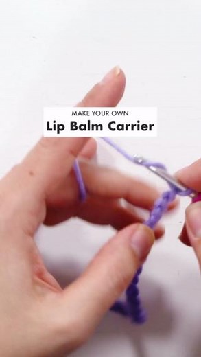 Craftsy on Instagram: "This crochet lip balm carrier is both handy AND dandy! Never lose your beloved chapstick again 👄😉 #craftsy #crochet #crochetprojects #easycrafts #diycrafts #beginnercrochet"