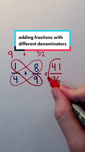 Easily Add Fractions with Different Denominators