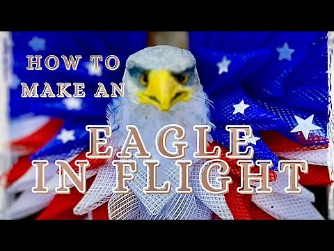 How to: Make an “EAGLE IN FLIGHT” Wreath #diywreath #eaglewreath #patriotic #tutorial #crafting