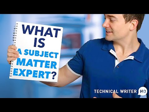 What is a Subject Matter Expert?