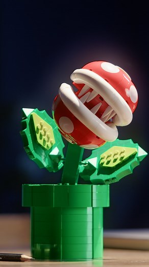 LEGO on Instagram: "Your newest plant? Display your love for Super Mario™ with a posable Piranha Plant figure. Snap up yours, today! #LEGO #LEGOSuperMario"