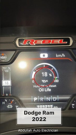 How To Reset The Oil Life 2019 - 2022 Ram 1500 To 100% - Clear Oil Change Due Service Light