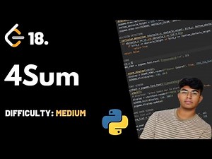 4Sum | LeetCode 18 | Theory + Python code
