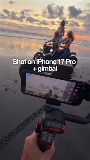 Wessel Babtist | iPhone 17 Pro + gimbal = straight up movie mode 🎬 This setup makes it possible to capture smooth, cinematic shots anywhere: ✨ ProRes Log... | Instagram