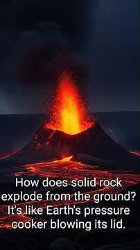 How Volcanoes Build Pressure and Erupt! #science