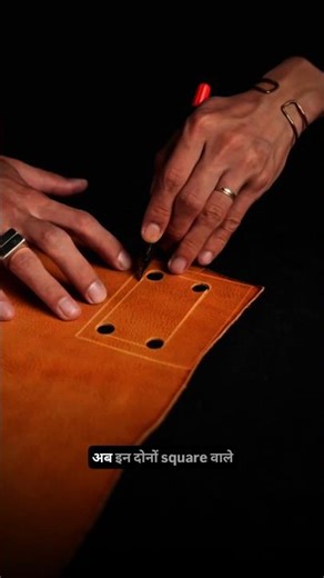 Scrap Leather se Premium ID Case ✨ | Handmade Craft | Satisfying Process 🪪 #craft #shorts #diy