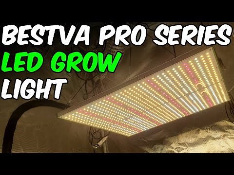BESTVA Pro Series LED GROW LIGHT Unboxing, Setup, Review & PAR Test