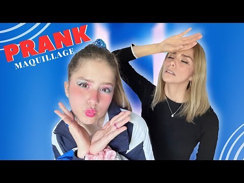 PRANK Maquillage moche ! MA MAMAN pète UN CABLE !😅😂