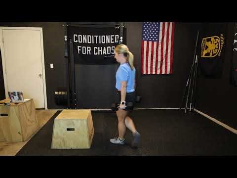 Exercise demo: box step up