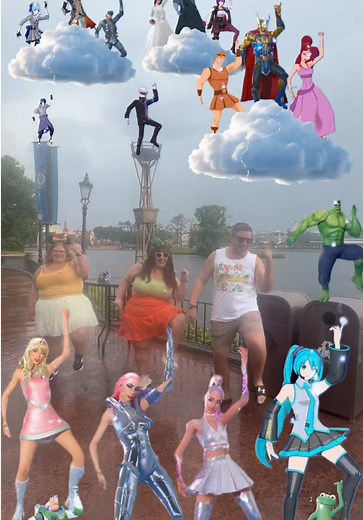 Rainy Day Fun at Epcot with Icons!