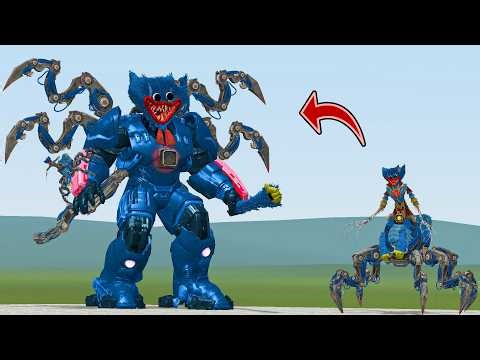 EVOLUTION OF MECHA TITAN HUGGY PROTOTYPE POPPY PLAYTIME CHAPTER 5 In Garry's Mod!